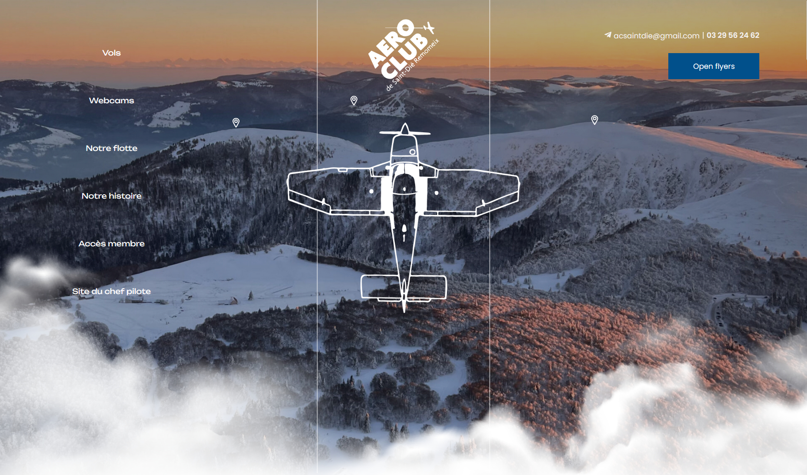 Aperçu du projet Aéroclub de Saint-Dié-des-Vosges - Site association d'aéronotique